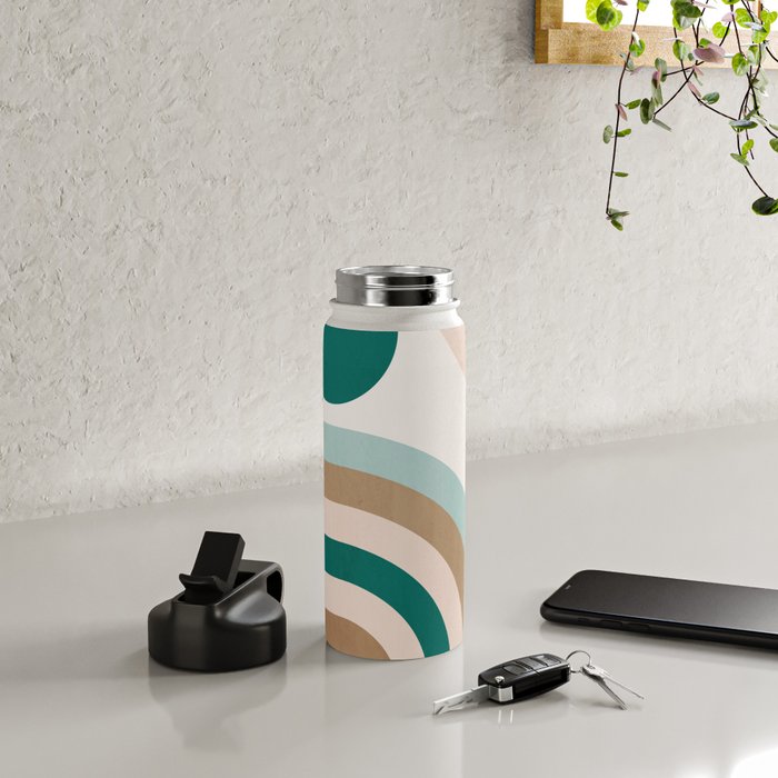 Minimal Geometric Abstraction 84 Water Bottle Gallery Image 4