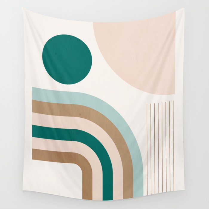 Minimal Geometric Abstraction 84 Wall Tapestry Gallery Image 1