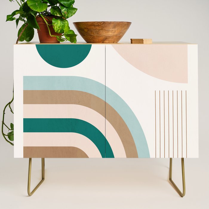 Minimal Geometric Abstraction 84 Credenza Gallery Image 1