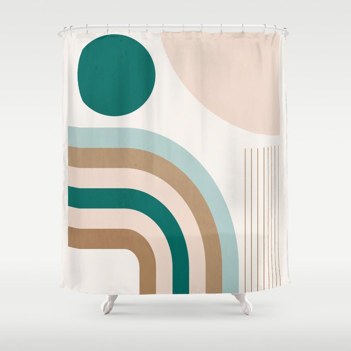 Minimal Geometric Abstraction 84 Shower Curtain Gallery Image 1