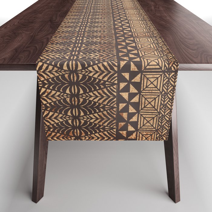 UrbanNesian Tongan Ngatu Table Runner Gallery Image 1
