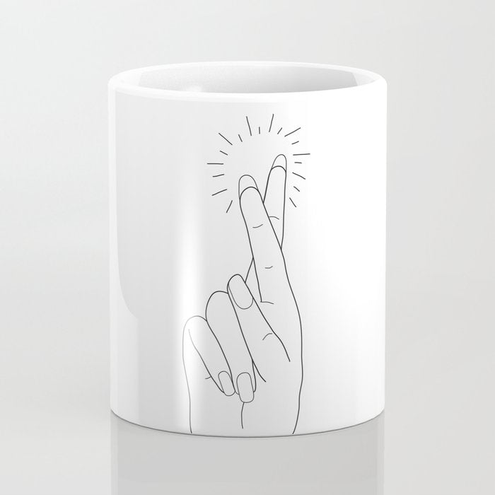 Fingers Crossed Coffee Mug Gallery Image 4