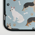 German Shepherd Dog Paws and Bones Pattern Laptop Sleeve Gallery Image 3