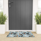 German Shepherd Dog Paws and Bones Pattern Welcome Mat Gallery Image 3
