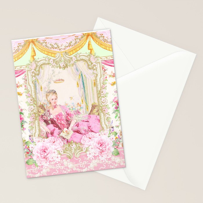 Marie Antoinette Rococo splendour Stationery Card Gallery Image 2