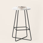 Sneaky Llama White Stool Gallery Image 1