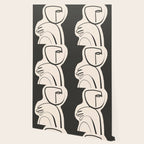 Lady Portrait Abstract Minimal  Line Art Wallpaper Gallery Image 2