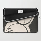 Lady Portrait Abstract Minimal  Line Art Laptop Sleeve Gallery Image 2