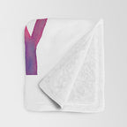 AMAZING THINGS HAPPEN WHEN YOU TRY rainbow watercolor Throw Blanket Gallery Image 3