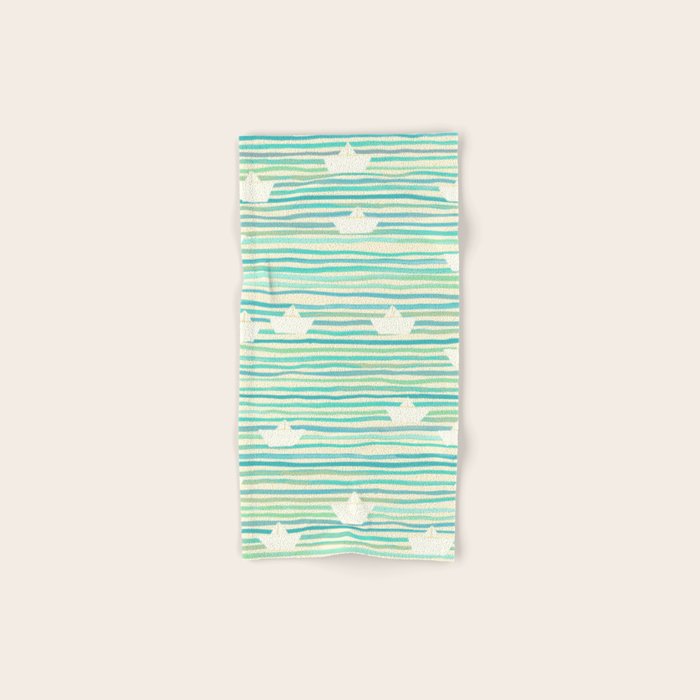 Whimsical Paper Boats Towels Gallery Image 1