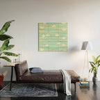 Whimsical Paper Boats Wood Wall Art Gallery Image 2