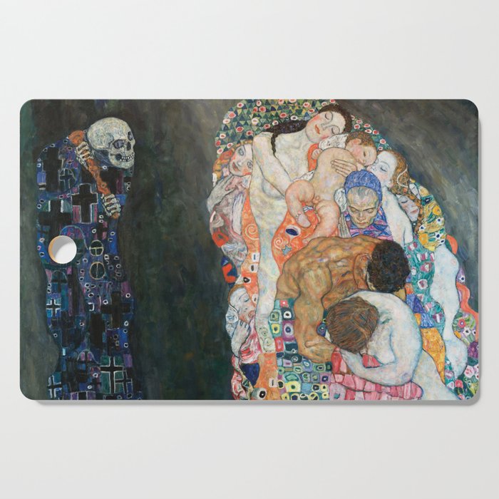 Death and Life by Gustav Klimt Cutting Board Gallery Image 1