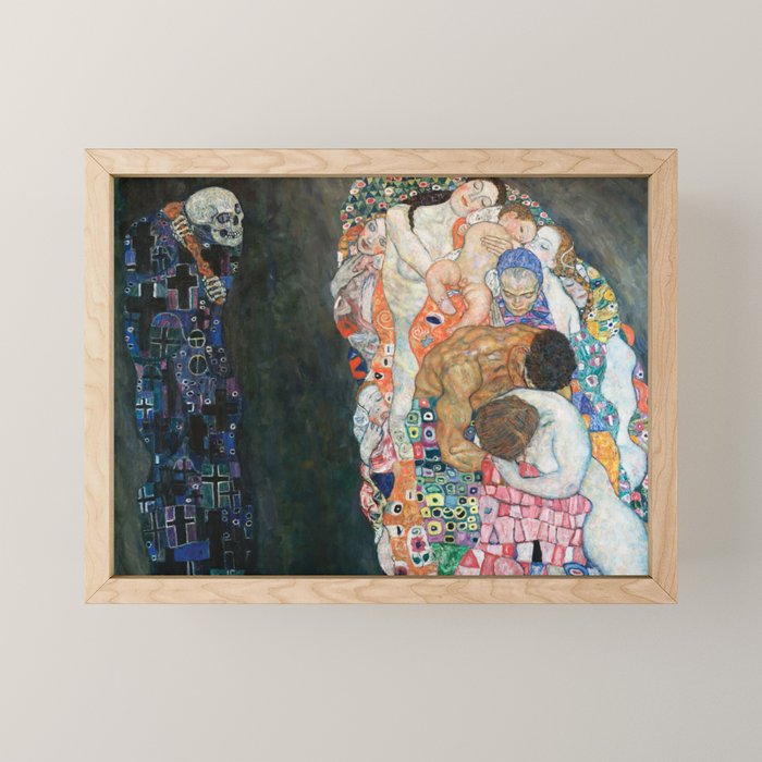 Death and Life by Gustav Klimt Mini Art Print Gallery Image 1