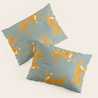 Leopard Race - blue Pillow Sham Gallery Image 3