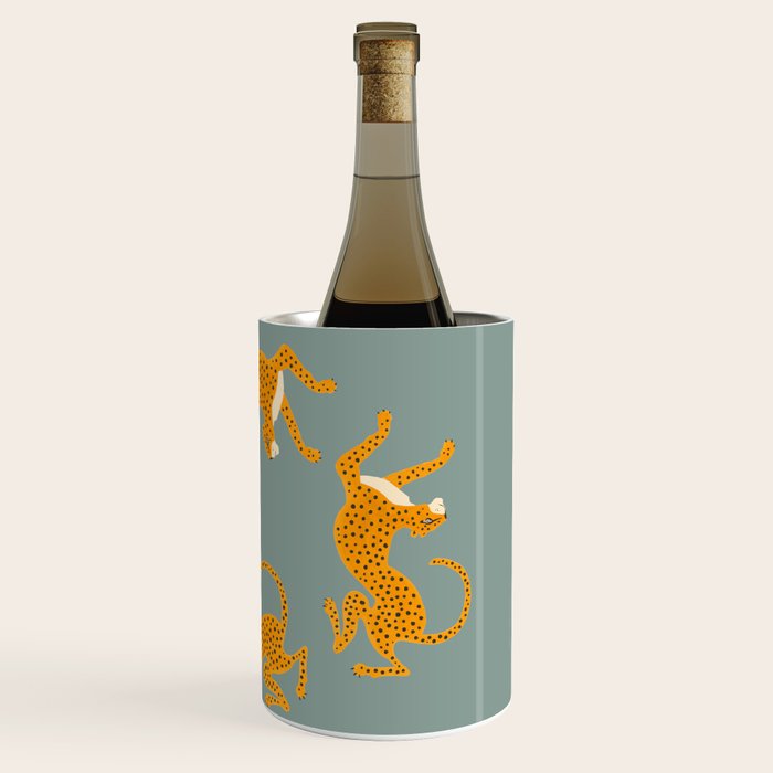 Leopard Race - blue Wine Chiller Gallery Image 3