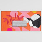 Two Sun Sunset Tribal Vase Desk Mat Gallery Image 1
