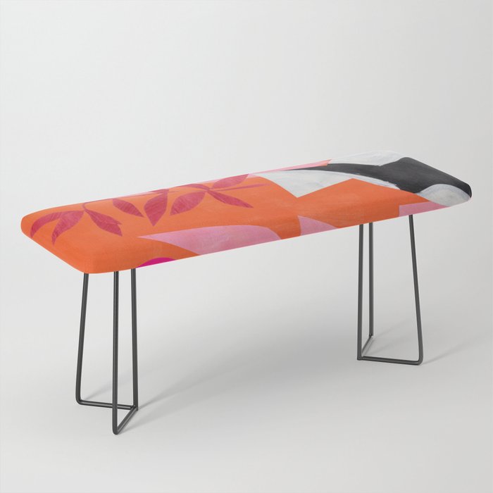 Two Sun Sunset Tribal Vase Bench Gallery Image 1