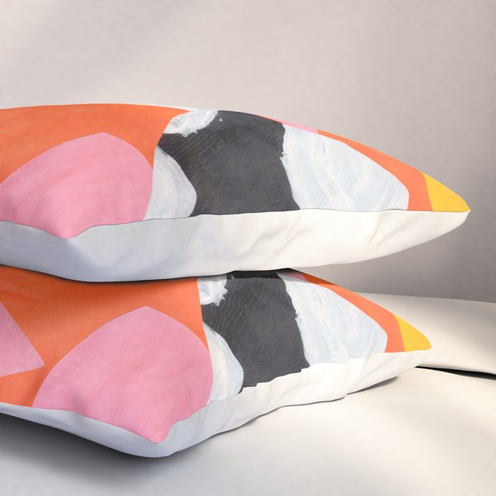 Two Sun Sunset Tribal Vase Pillow Sham Gallery Image 3