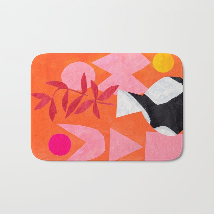 Two Sun Sunset Tribal Vase Bath Mat Gallery Image 1