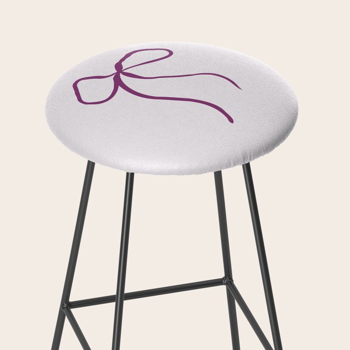 Coquette pink bow Stool Gallery Image 2