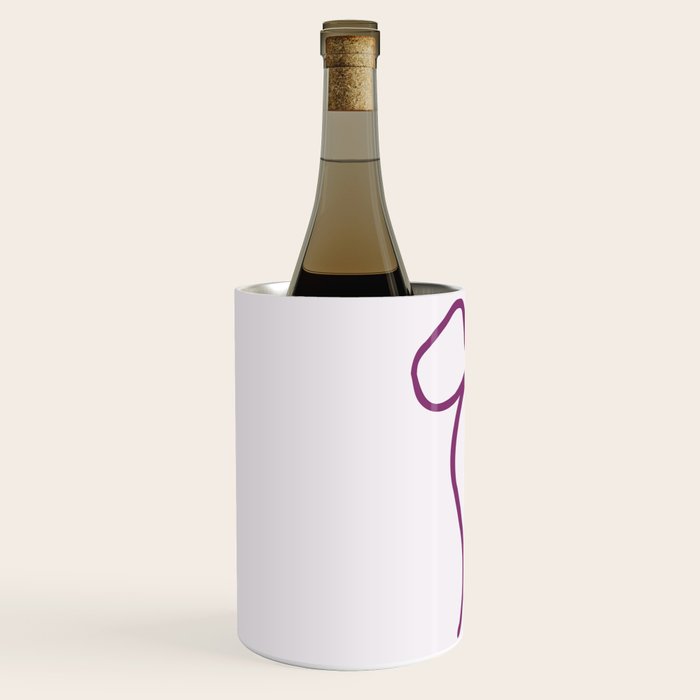 Coquette pink bow Wine Chiller Gallery Image 2