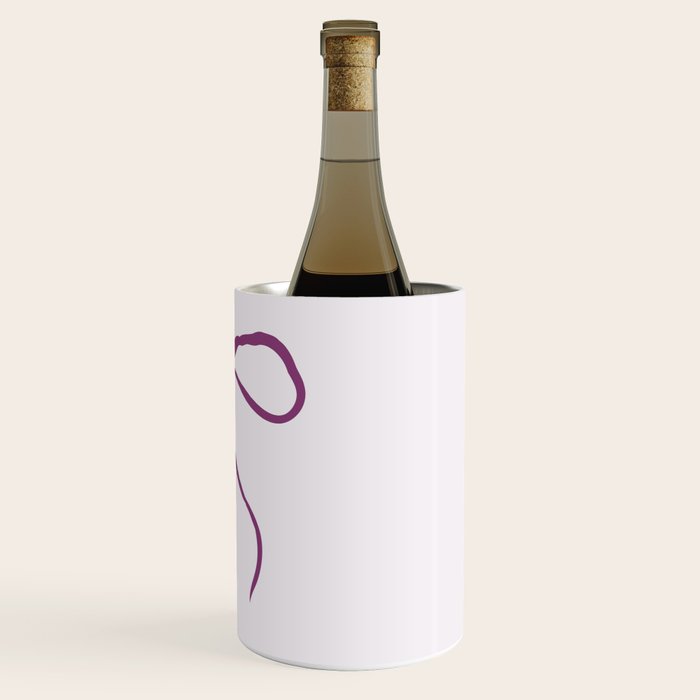 Coquette pink bow Wine Chiller Gallery Image 3