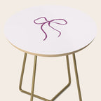 Coquette pink bow Side Table Gallery Image 2