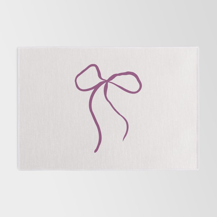 Coquette pink bow Rug Gallery Image 2