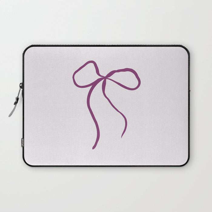 Coquette pink bow Laptop Sleeve Gallery Image 1