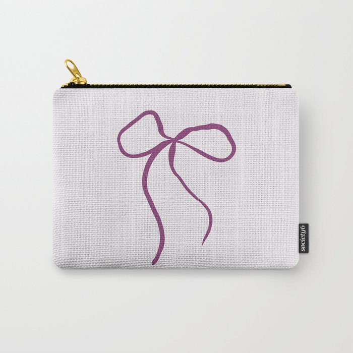 Coquette pink bow Carry All Pouch Gallery Image 1