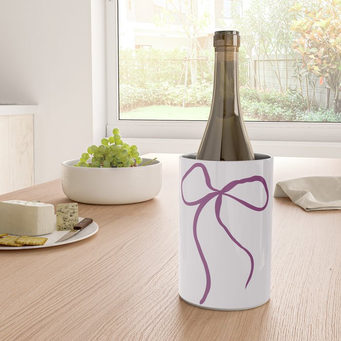 Coquette pink bow Wine Chiller Gallery Image 4