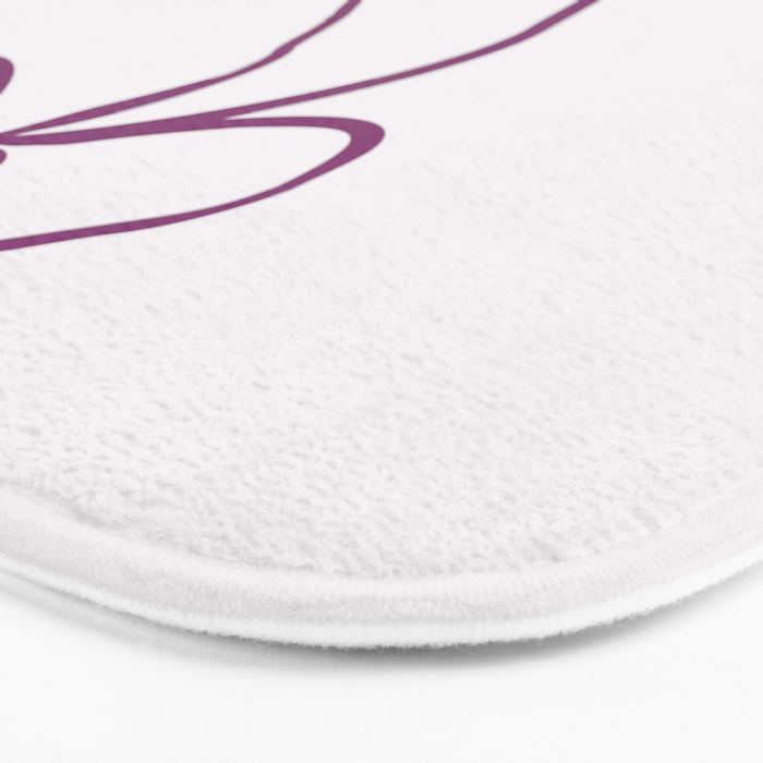 Coquette pink bow Bath Mat Gallery Image 3