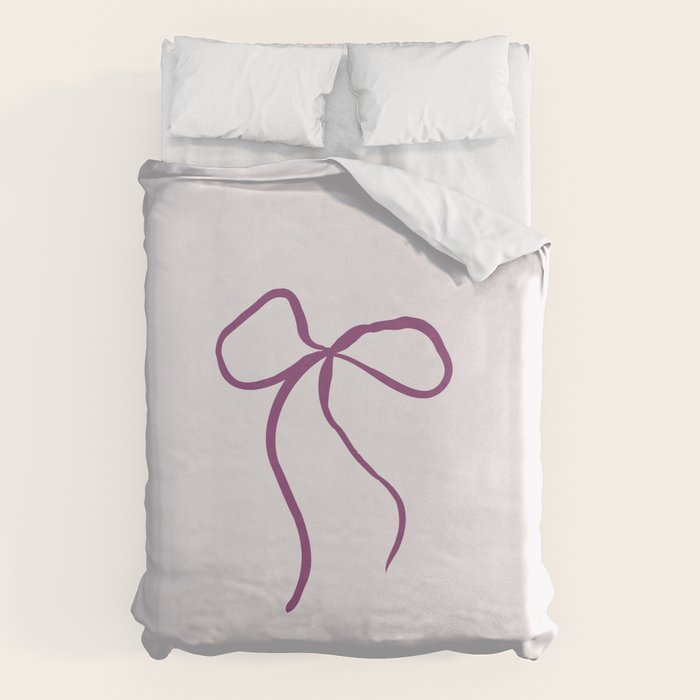 Coquette pink bow Duvet Cover Gallery Image 6