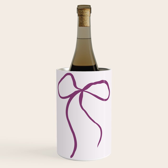 Coquette pink bow Wine Chiller Gallery Image 1