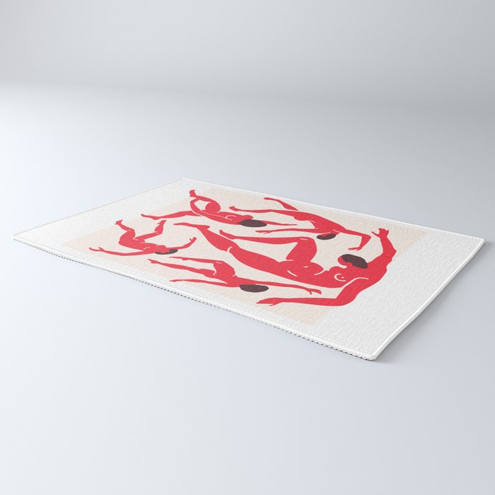 The Dance 3 | Henri Matisse - La Danse | Scarlet Red Edition Rug Gallery Image 3