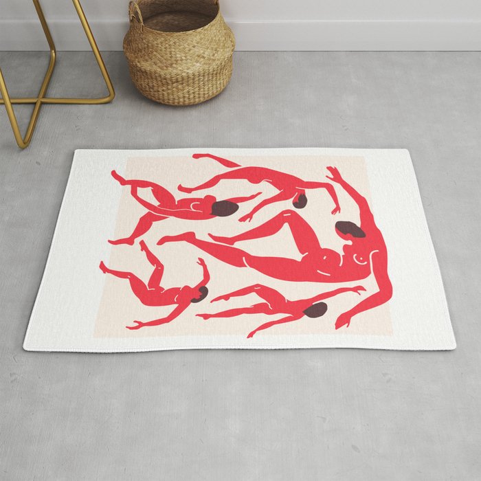 The Dance 3 | Henri Matisse - La Danse | Scarlet Red Edition Rug Gallery Image 1
