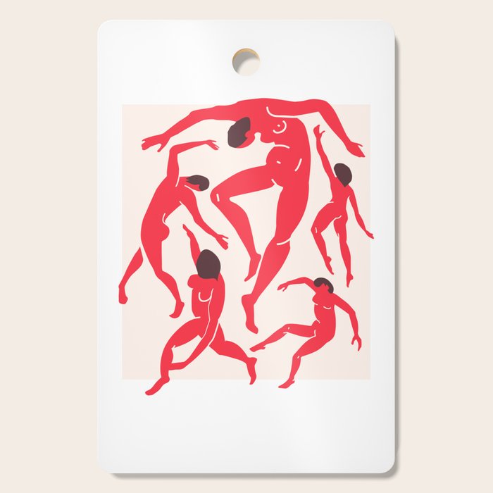 The Dance 3 | Henri Matisse - La Danse | Scarlet Red Edition Cutting Board Gallery Image 1
