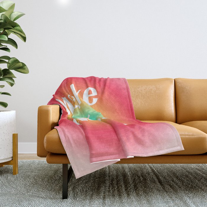 Make It Happen Gradient Throw Blanket Gallery Image 1