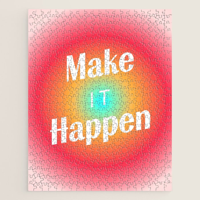 Make It Happen Gradient Jigsaw Puzzle Gallery Image 1