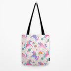 Space Unicorn - Neon Rainbow Tote Bag Gallery Image 2