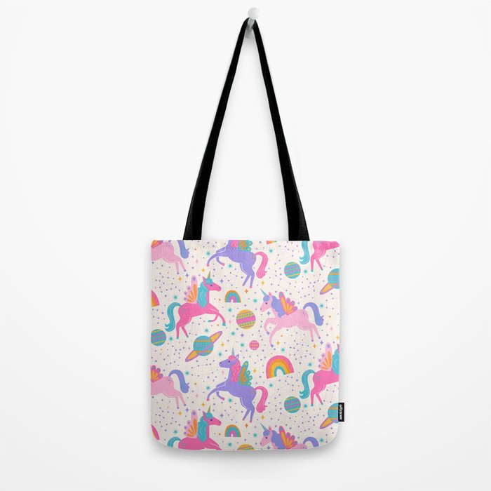 Space Unicorn - Neon Rainbow Tote Bag Gallery Image 2