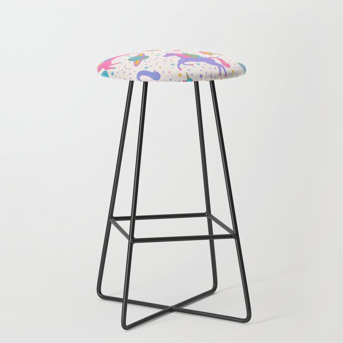 Space Unicorn - Neon Rainbow Stool Gallery Image 1