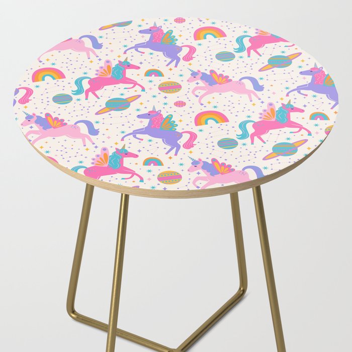 Space Unicorn - Neon Rainbow Side Table Gallery Image 2
