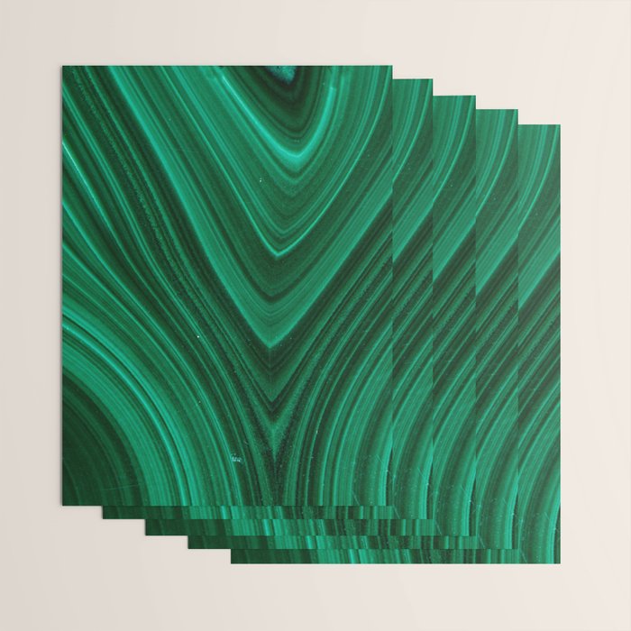Malachite Green Marble Texture Wrapping Paper Gallery Image 3