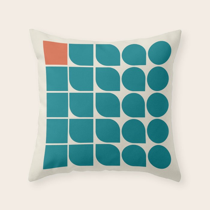 Vintage poster-Bauhaus 1919. Throw Pillow Gallery Image 6