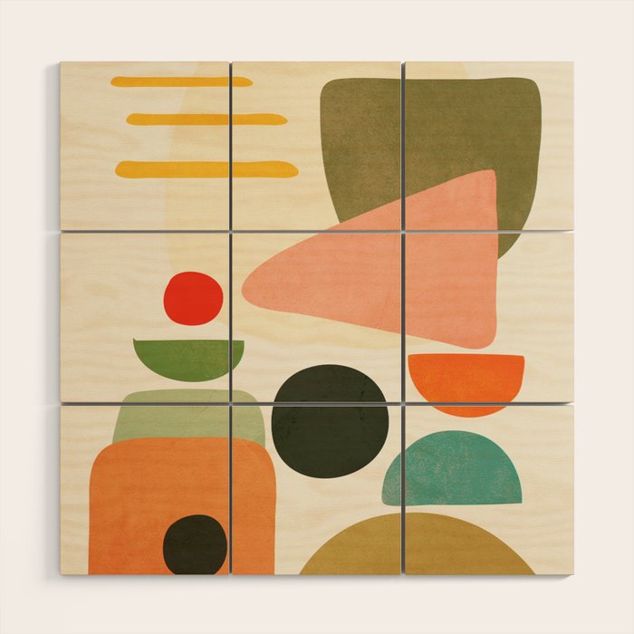 Modern Abstract Art 71 Wood Wall Art Gallery Image 1