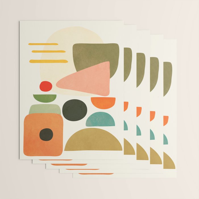Modern Abstract Art 71 Wrapping Paper Gallery Image 3