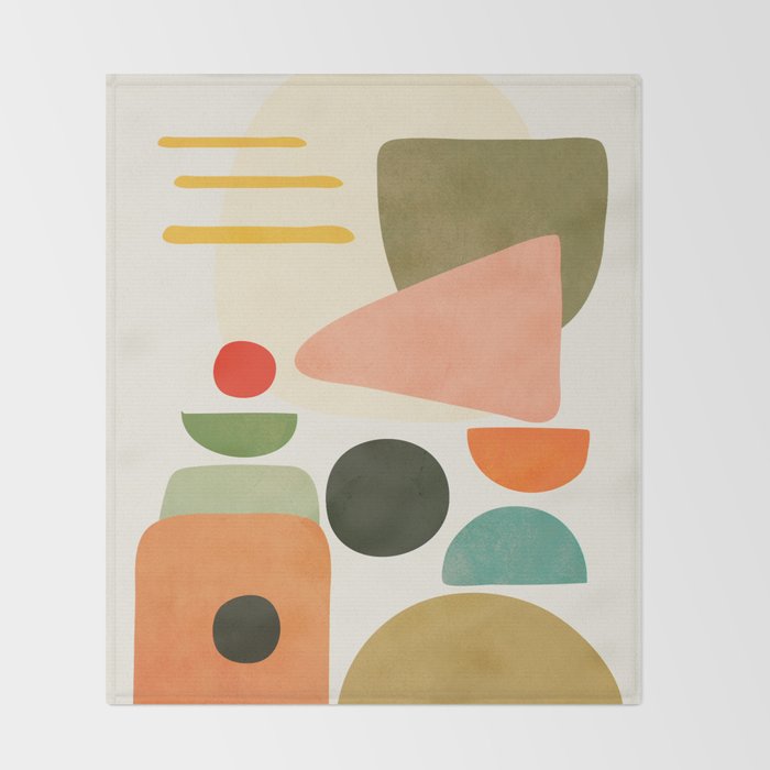 Modern Abstract Art 71 Throw Blanket Gallery Image 2