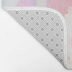 Netta - abstract painting pink pastel bright happy modern home office dorm college decor Bath Mat Gallery Image 2