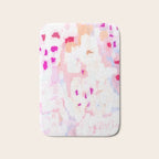 Netta - abstract painting pink pastel bright happy modern home office dorm college decor Bath Mat Gallery Image 1